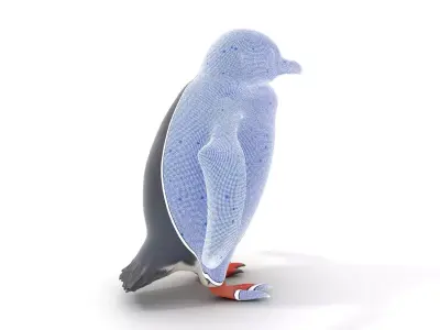 Charming Penguin model pack Low-poly 3D model