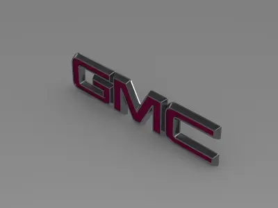 GMC logo 3D model