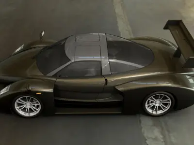 LMPTrackAS1 futuristic sports car Free 3D model