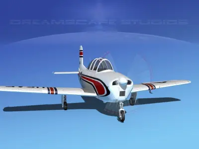 Beechcraft T-34 Mentor V06 USAF 3D model