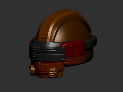 helmet high poly sculpt 3d printable ver 7 3D model 3D model