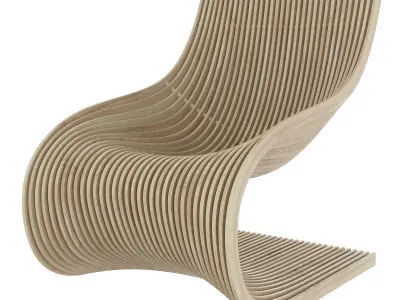 Michael Thonet rating chair 3d model Low-poly 3D model