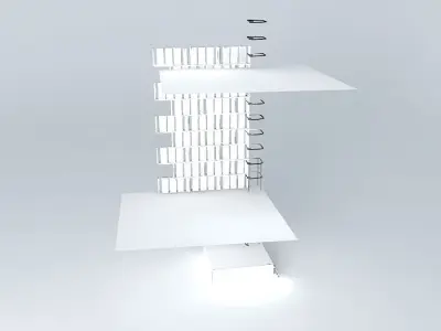 cebu details shelf with light Free 3D model