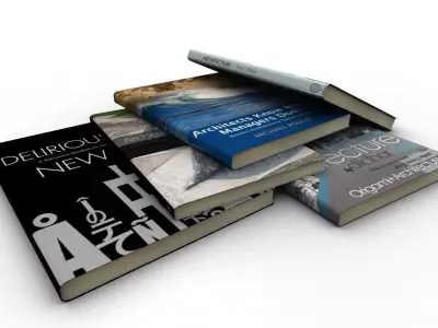 books set of 3D model