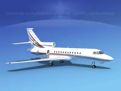 Dassault Falcon 900 V11 3D model