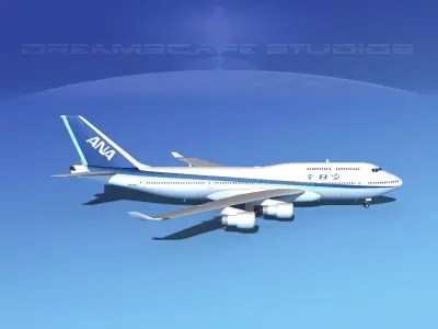 Boeing 747-400 All Nippon Airways 3D model