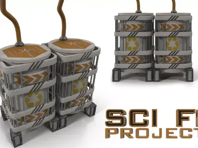 Sci fi Reservoir 3D model