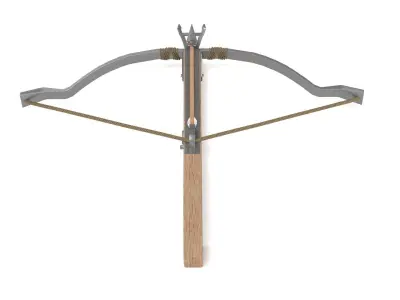 Cross bow low poly pbr 3D model