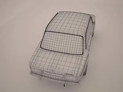  Vaz 2106 Russian Car Free 3D model