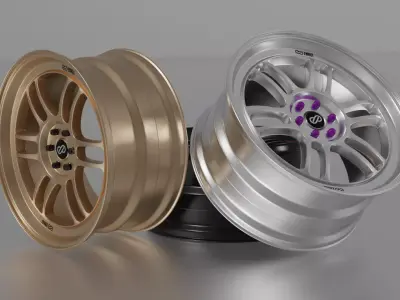 Enkei RPF1 Rims 3D model