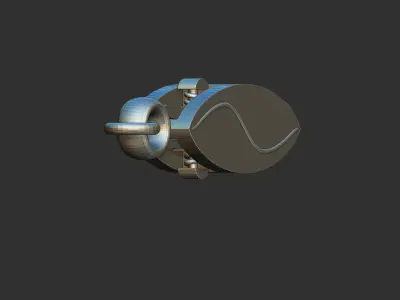 SafetyBuckle fish with hook Free 3D model