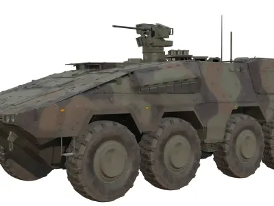  Boxer GTK A2 APC Game Ready PBR Model 89K Low-poly 3D model