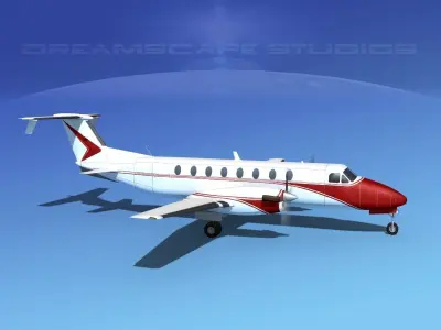 Beechcraft 1900C V14 3D model