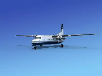 Fokker 50 Corporate 1 3D model