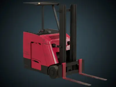 Forklift 2B Low-poly 3D model