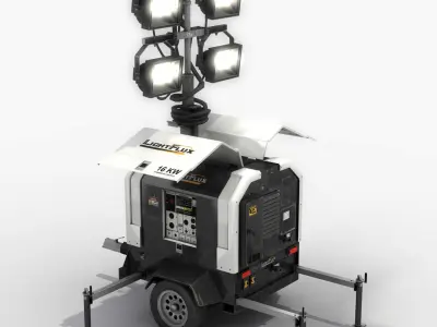 Light Tower Generator 3D model