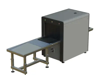 Airport X-ray Conveyer Low-poly 3D model