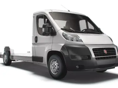 Fiat Ducato 3540 L4 platform cab 2014 3D model
