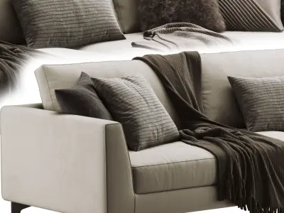 Meridiani Louis Up Sofa 3D model