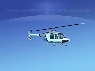 Bell 206 JetRanger V01 3D model