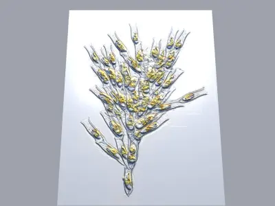 Golden Algae 3D model
