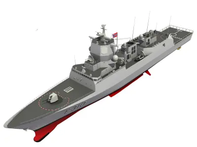 FRIDTJOF NANSEN NORWEGIAN FRIGATE 3D model