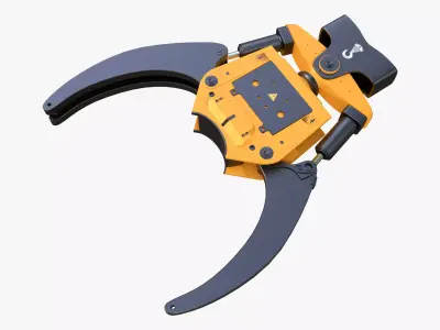 Hydraulic Grapple Claw Grabber M1 3D model