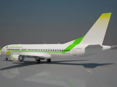 Mauritania airlines 737 max 8 3D model