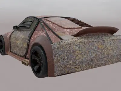 Postapo Style Car - Nissan 350Z 3D model