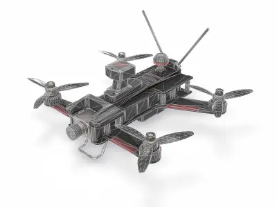 Drone L2 Low-poly 3D model
