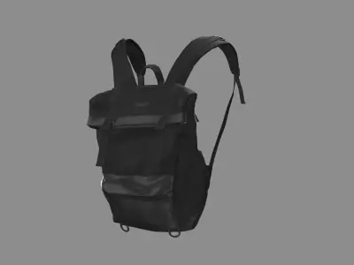 Backpack Camping Handle bag 05 Low-Poly 3D Model 3D model