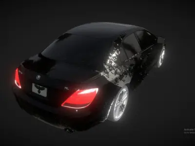 Mazda and Acura Car 3D Model Free low-poly 3D model