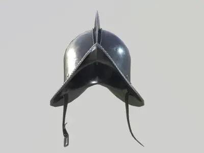 Conquistador Morion Helmet02 Low-poly 3D model