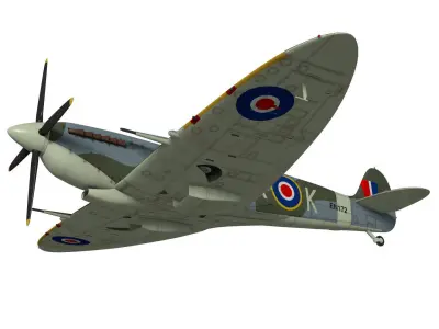 Supermarine spitfire Mk-IX 3D model