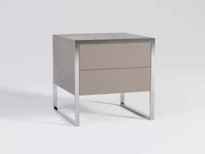 Bedside Table set Free 3D model