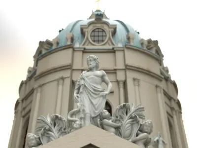 Karlskirche - Vienna Austria 3D model