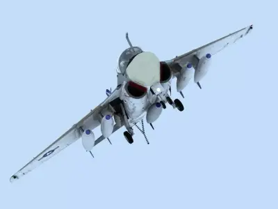 A-6 Intruder us navy fighter jet 3D model