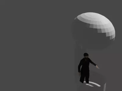 This is an air balloon animation Free 3D model