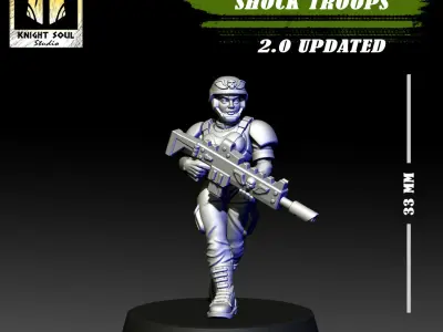 Vanquishers Shock Troops Free Model Free 3D print model