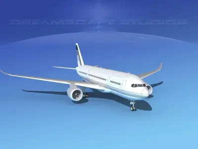 Airbus A350-800 Corporate 1 3D model