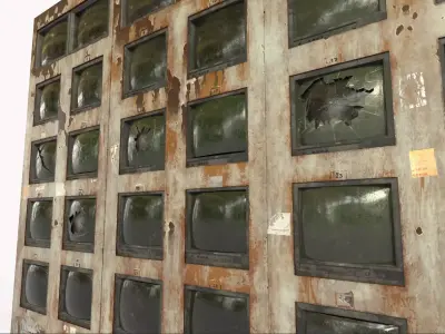 Abandoned Security Monitors 3D model