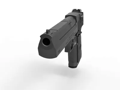 Pistol Desert Eagle 50 AE Magnum 3D model
