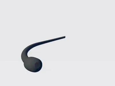 Microphone Headset Low-poly 3D model