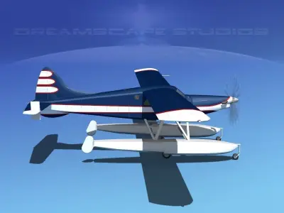 Dehavilland DHC-2 Turbo Beaver V08 3D model
