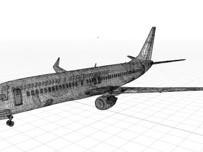 Boeing 737-800 Garuda Indonesia  3D model