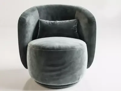 Swivel Armchair Free 3D model