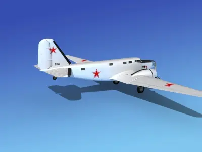 Douglas B-18A Bolo V11 3D model