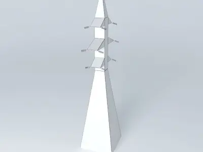 Transmission line tower 23 Ulbrokas Dzelzavas street Riga Latvia Free 3D model