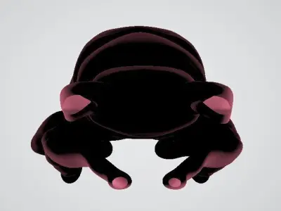 Defensive pose model 3D print model