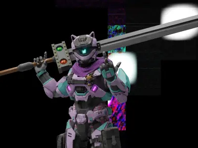 Fantasy Sword Free 3D model